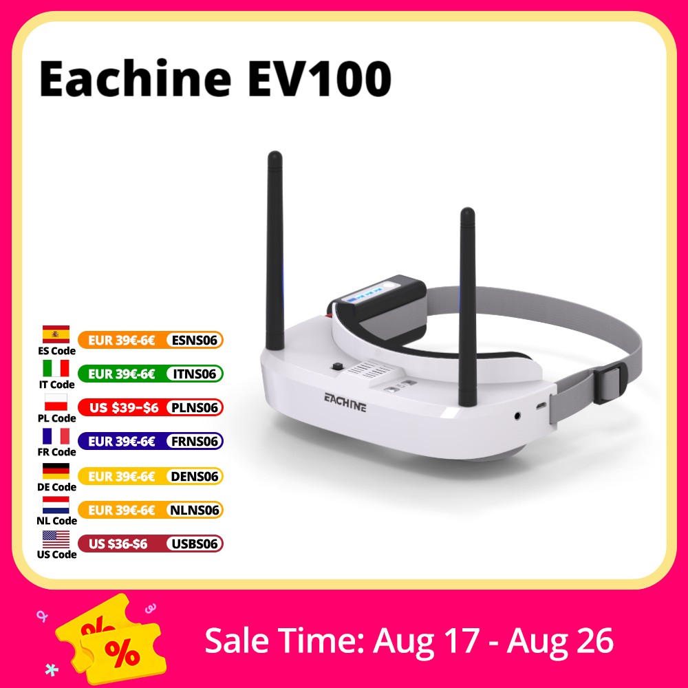 Drone Battery Case - Gafas Eachine EV100 720*540 5,8G 72CH