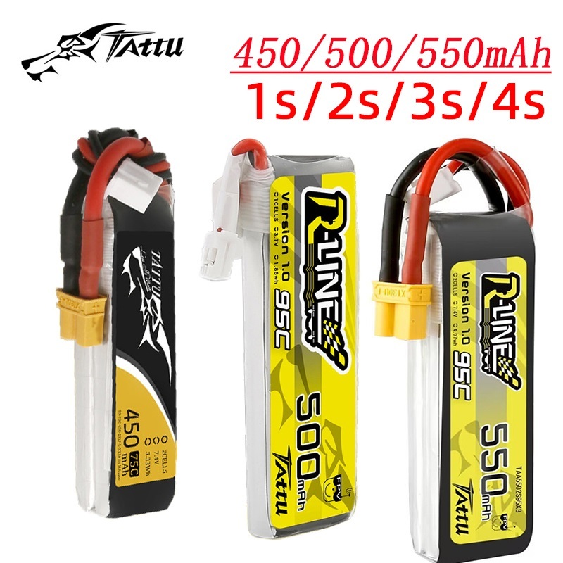 Drone Battery Plate - 3 uds nuevo TATTU 450/500/550mAh 75/95C