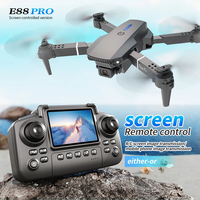 Dron profesional E88 PRO con p - Drone Battery Case reseña y precio