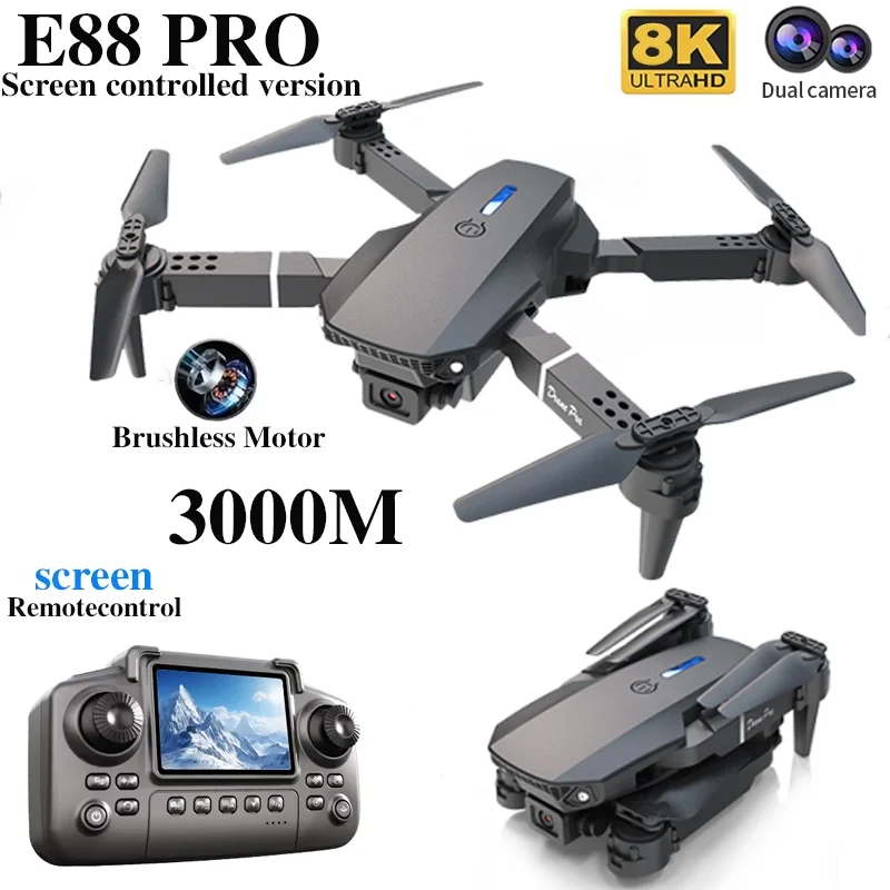 Dron profesional E88 PRO con p - Drone Battery Case reseña y precio