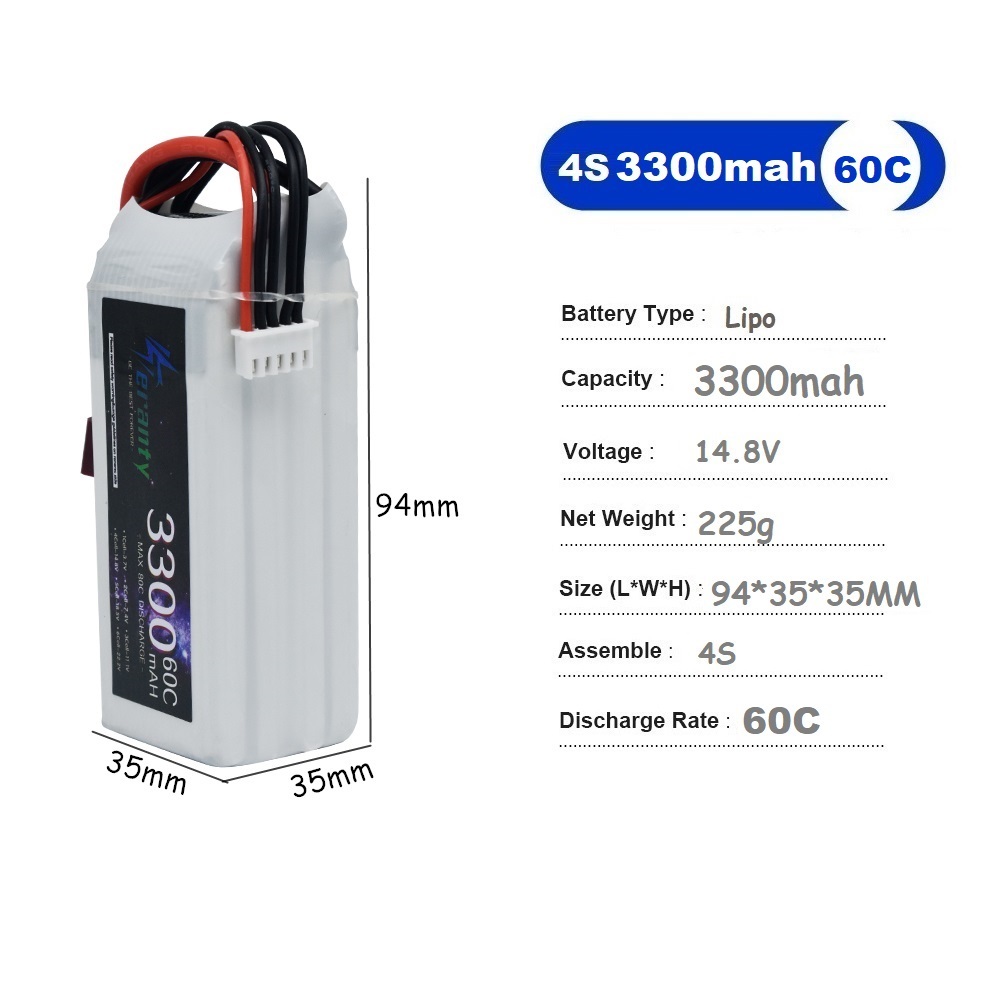 Batería recargable LiPo 4S 330 - Drone Battery 4S reseña y precio