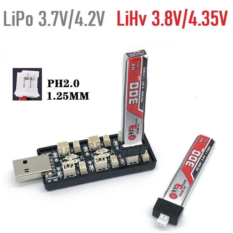 6CH USB 1S LiPo/LiHv 3,7 V/4,2 - Drone Battery Balance Charger reseña y precio