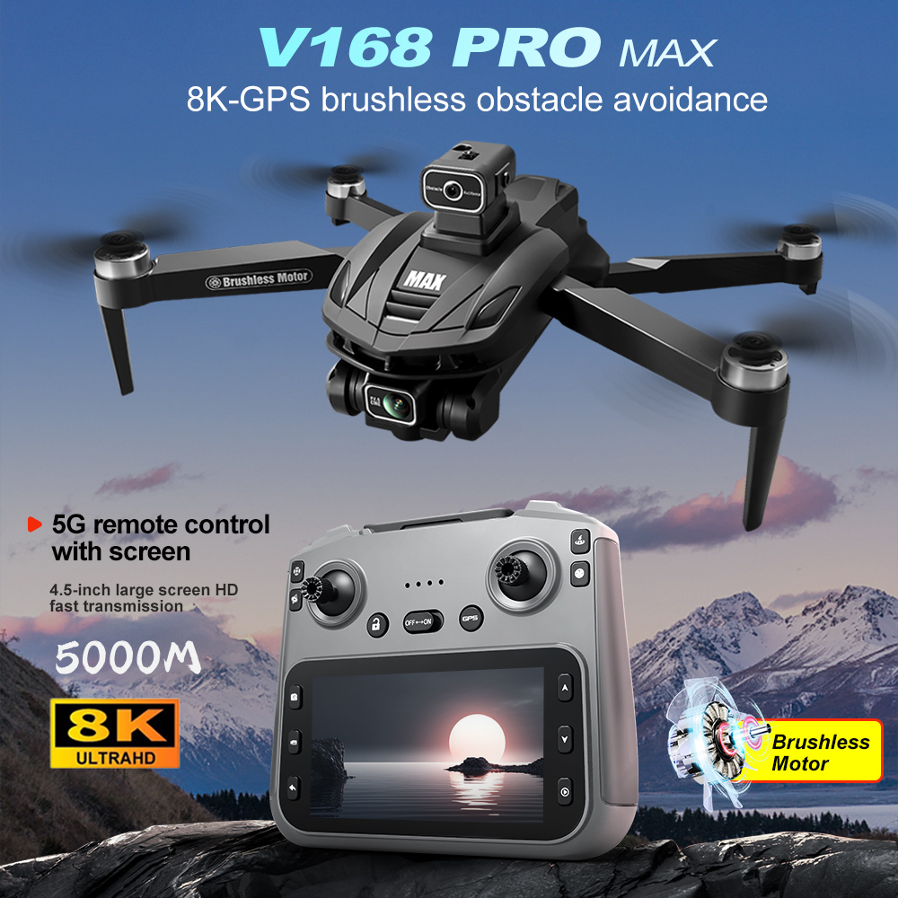 V168 PRO Max GPS Drone 8K Prof - Drone Battery Box reseña y precio