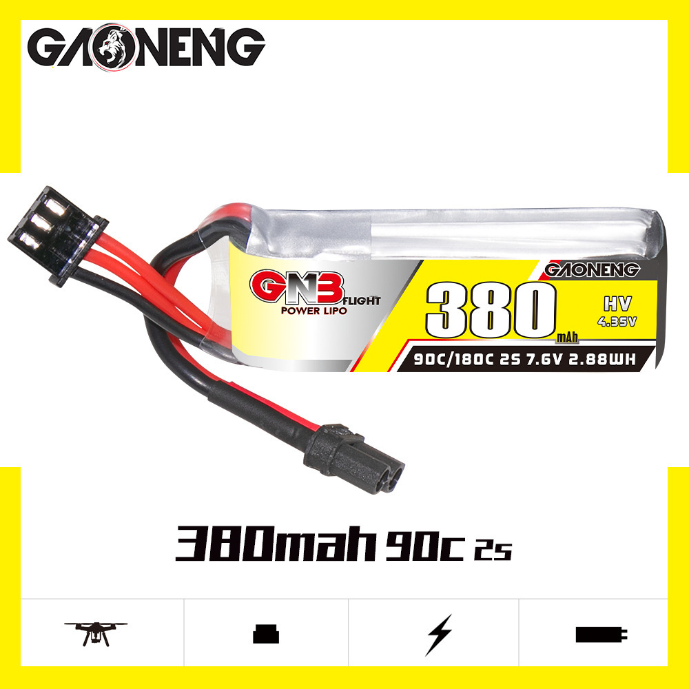 Batería Lipo GNB 2S 7,6 V 380m - Drone Battery Lipo reseña y precio