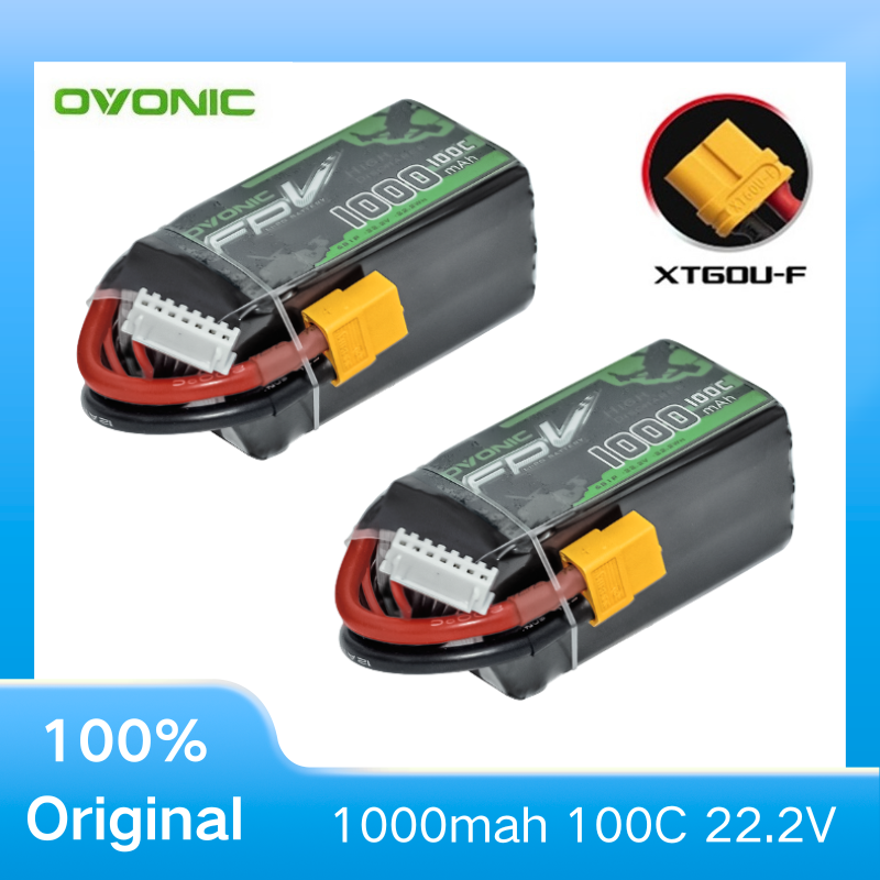 2 Baterías LiPo OVONIC de 1000 - Drone Battery 6S reseña y precio