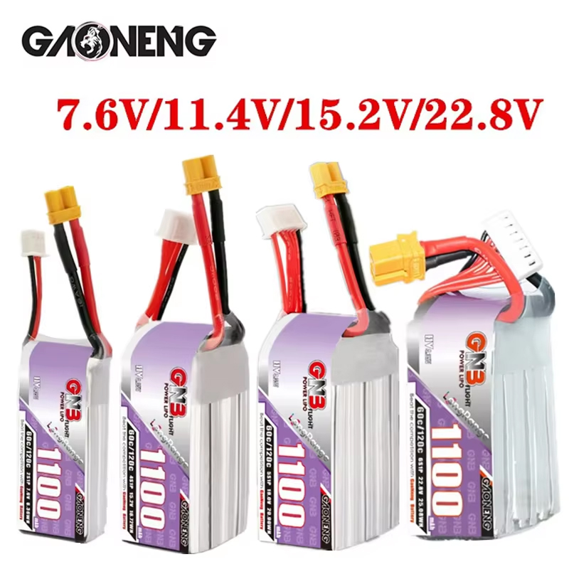 GNB 1100mAh 2S 3S 4S 6S 60C/12 - Drone Battery Lipo reseña y precio
