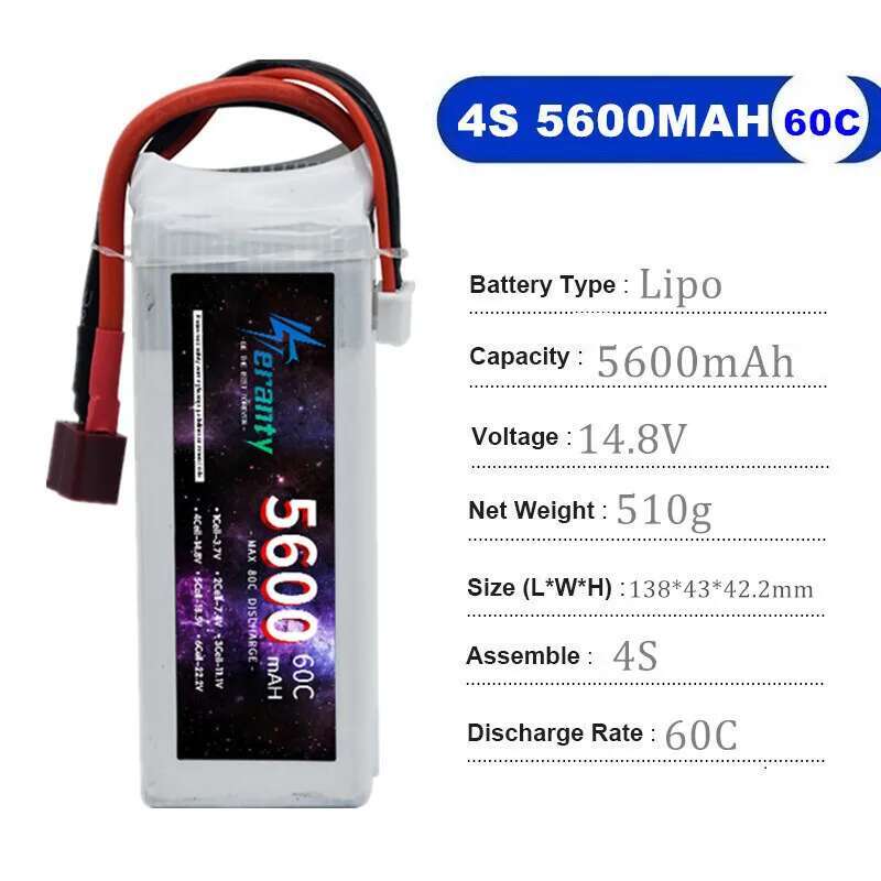 TERANTY 5600MAH 60C 2S 3S 4S 6 - Drone Battery 6S reseña y precio